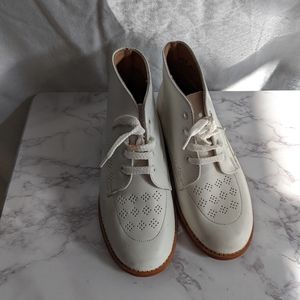 Jugueton White Lace Up Booties.  Size 13